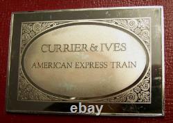 Currier & Ives American Express Train Bar 2.75 oz. 999 Silver-Franklin Mint