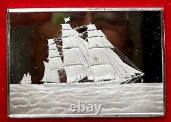 Currier & Ives CLIPPER SHIP 2.75 Toz..999 Silver Franklin Mint