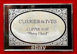 Currier & Ives CLIPPER SHIP 2.75 Toz..999 Silver Franklin Mint