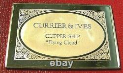Currier & Ives Clipper Ship Ingot 2.75 oz. 999 Silver by Franklin Mint