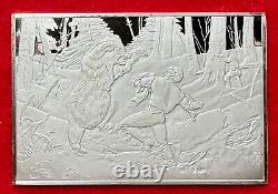 Currier & Ives THE LIFE OF A HUNTER 2.75 Toz..999 Silver Franklin Mint