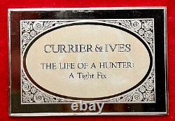 Currier & Ives THE LIFE OF A HUNTER 2.75 Toz..999 Silver Franklin Mint