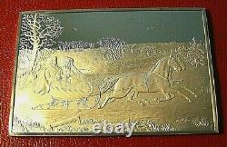 Currier & Ives The Road Winter Ingot 2.75 oz. 999 Silver by Franklin Mint