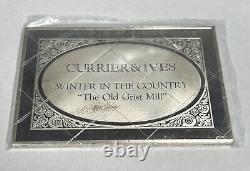 Currier & Ives WINTER IN THE COUNTRY 2.75 oz. 999 Silver Sealed OGP