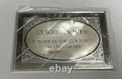 Currier & Ives WINTER IN THE COUNTRY 2.75 oz. 999 Silver Sealed OGP