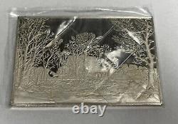 Currier & Ives WINTER IN THE COUNTRY 2.75 oz. 999 Silver Sealed OGP