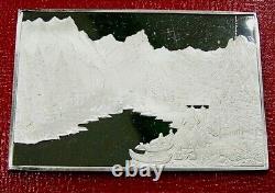 Currier & Ives Yosemite Valley Calif. Ingot 2.75 oz. 999 Silver-Franklin Mint