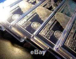 DISCOUNTED 5 x 2019 4oz FRANKLIN. 999 CURRENCY SILVER BARS 20 ozs AIR-TITES COA