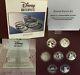 Disney Masterpieces Master Proof Set, 1 Oz. 999 Fine Silver, 7 Piece Set, Vol 1