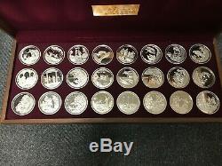 Danbury Mint Life Of Christ. 925 Silver Bullion Medals 35.5 Troy Oz ASW
