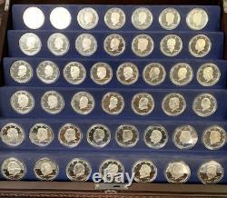 Danbury Mint Silver Presidential Complete Set 44 One Troy Ounce Silver Rounds