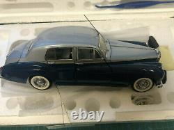 E4 16 Franklin Mint 1955 Bentley S1 Blue / Silver 124 RARE Limited Edition