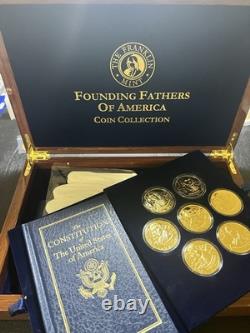 ESTATE FIND Franklin Mint Founding Fathers of America Coin Collection Set