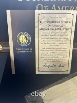 ESTATE FIND Franklin Mint Founding Fathers of America Coin Collection Set