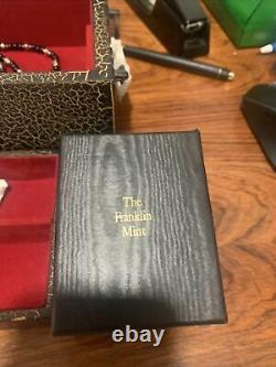 El Cazador Franklin Mint Real Coin Necklace Earings And Jewerly Box