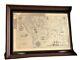 Extremely Rare! Franklin Mint Sterling Silver 925/gold World Map Old Art Piece