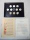 Franklin Mint 10 Coin Set Indian Tribal Nations. 999 Pure Silver Withcase