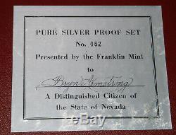 FRANKLIN MINT 1965 Set Of 27 Silver Proof Gaming Tokens Limited Ed #62/500 Rare