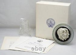 FRANKLIN MINT 1973 Presidential Inaugural Medal 6.35ozt Silver Proof Nixon Agnew