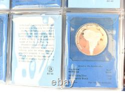 FRANKLIN MINT Commemorative Issues of 1972 First Edition 36 STERLING COINS