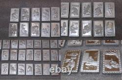 FRANKLIN MINT Edo craftsmen Silver Medal Collection 180g 25 pieces from Japan