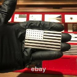 FRANKLIN MINT GREAT FLAGS OF AMERICA STERLING SILVER FULL SET OF 42 #38e