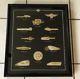 Franklin Mint, Harley-davidson, Silver Tank Insignias, (12), Withdisplay Case