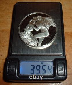 FRANKLIN MINT Lamour et Psyche Francois Gerard 1798 Sterling Silver Coin 39.5g