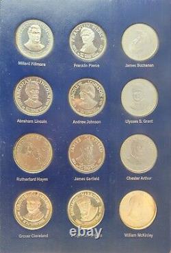 FRANKLIN MINT PRESIDENTIAL 36 STERLING COINS(39 ozt SILVER)
