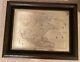 Franklin Mint Royal Map Of North America Etched Silver Gold 1977 Limited Edition