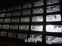 FRANKLIN MINT SILVER INGOTS-1000 Years of British Monarchy