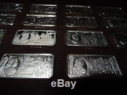FRANKLIN MINT SILVER INGOTS-1000 Years of British Monarchy