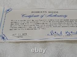FRANKLIN MINT STERLING Roberts Birds No. 5 OSPREYS MEDALLION MINT BOX &COA