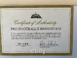 FRANKLIN MINT Silver Medal Set of Football Immortals Hall of Fame 50 pc Complete