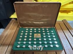 FRANKLIN MINT Solid Silver Mini Coin Set Football Immortals Hall of Fame 50 pc