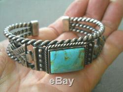 FRANKLIN MINT Southwestern Turquoise Sterling Silver Thunderbird Cuff Bracelet