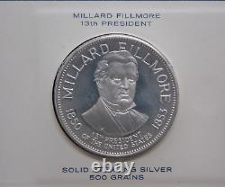 FRANKLIN MINT Sterling SILVER Presidential (3 Coin) Set Fillmore Pierce Buchanan
