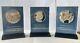 Franklin Mint Sterling Silver Skylab Eyewitness Medal Lot Of 3 Limited Edition