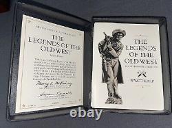 FRANKLIN MINT The Legends of the OLD WEST Sculptured Knife Collection 12 withCase