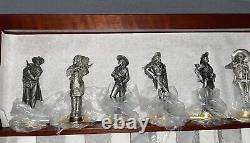 FRANKLIN MINT The Legends of the OLD WEST Sculptured Knife Collection 12 withCase