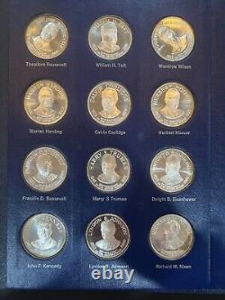 Famous Estate Franklin mint 36 Silver coins Presidential Commemorative 1970