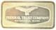 Federal Trust Company, Waterville Me 66 Grams Sterling Silver Bar Franklin Mint