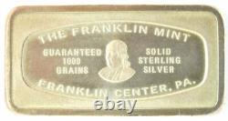 Federal Trust Company, Waterville ME 66 Grams Sterling Silver Bar Franklin Mint