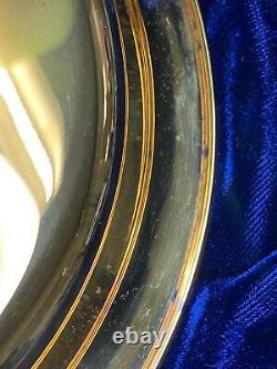 First Franklin Mint Annual Gold Plated on Sterling Silver Dish + Box & Paperwork
