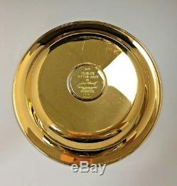 First Franklin mint annual Gold Plated on Sterling Silver Dish
