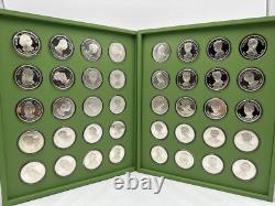 First Ladies of the United States Franklin Mint Silver Coin Set 1972 See Details