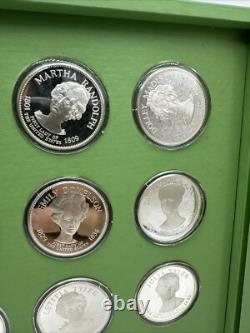 First Ladies of the United States Franklin Mint Silver Coin Set 1972 See Details