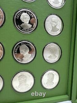 First Ladies of the United States Franklin Mint Silver Coin Set 1972 See Details