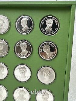First Ladies of the United States Franklin Mint Silver Coin Set 1972 See Details