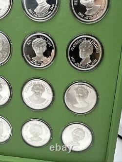 First Ladies of the United States Franklin Mint Silver Coin Set 1972 See Details